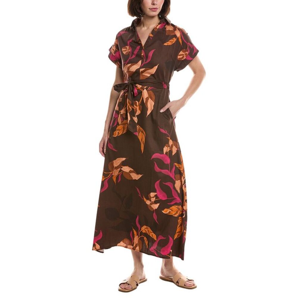 Garrie B Womens  Midi Dress, Orange